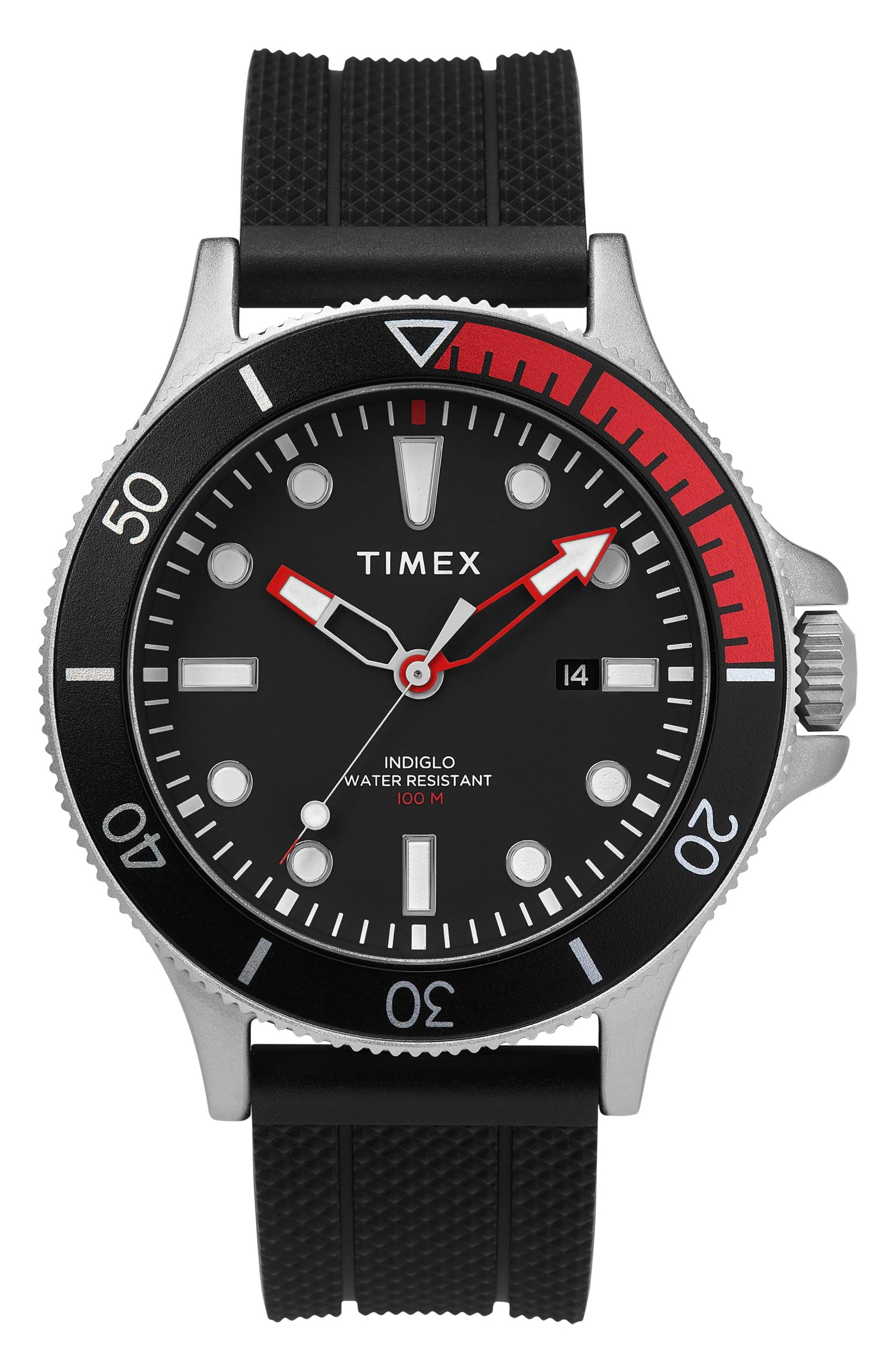 Timex Allied Coastline 43mm Silicone Strap Watch