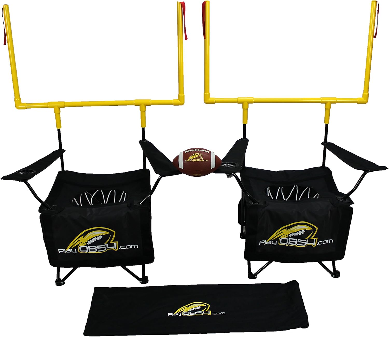 QB54 – The Ultimate Football Yard Game Set, Outdoor Football Toss for Tailgating, Backyard, Beach, Park, Tournaments, Sports Training, Score Touchdowns, Kick Field Goals